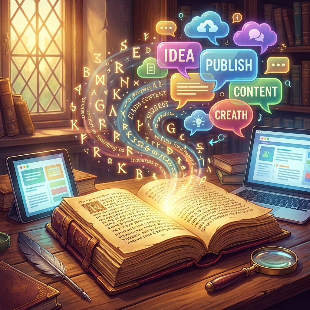 Origin of Words Concept Art