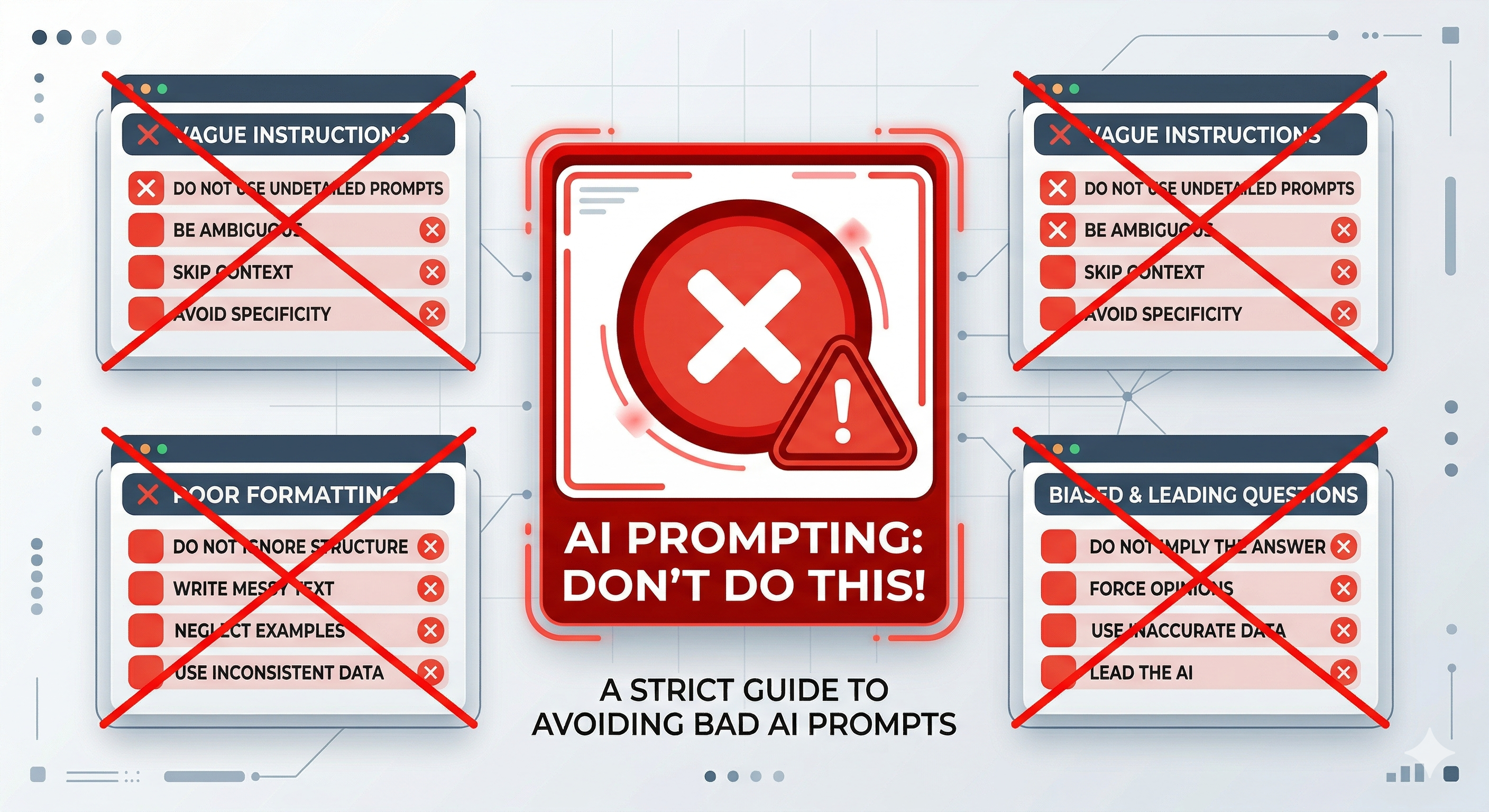 Common prompting mistakes to avoid
